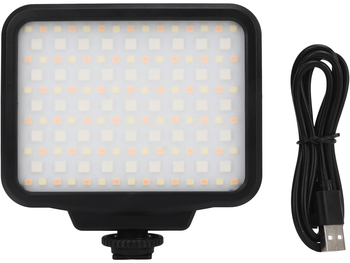 Luz Para Cámara Rgb 14×13×4 2500 A 9900 K Regulable Fotografía A Todo Color 21 Efectos