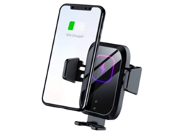 Cargador Inalámbrico Para Coche, Carga Rápida Qi De 15 W, Soporte De Teléfono Con Sujeción Automática, Soporte Para Teléfono Con Ventilación