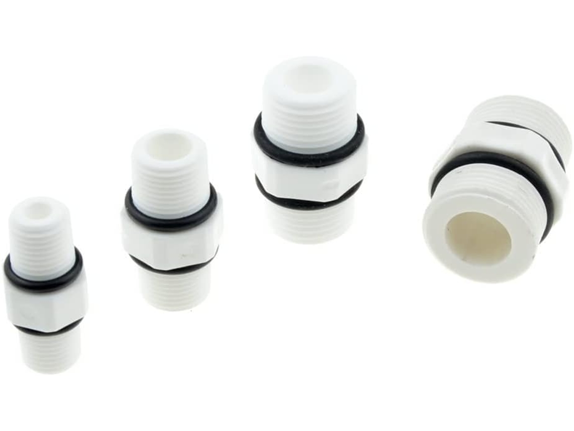 Adaptador De Conector Tubería Plástico Y Nailon 1/4" 3/8" 1/2"
