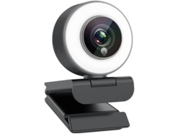 Cámara web HD 1080P con anillo de luz, micrófono integrado ajustable, enfoque automático avanzado y transmisión en vivo para jugadores de Xbox, Facebook, YouTube y Bestvite.