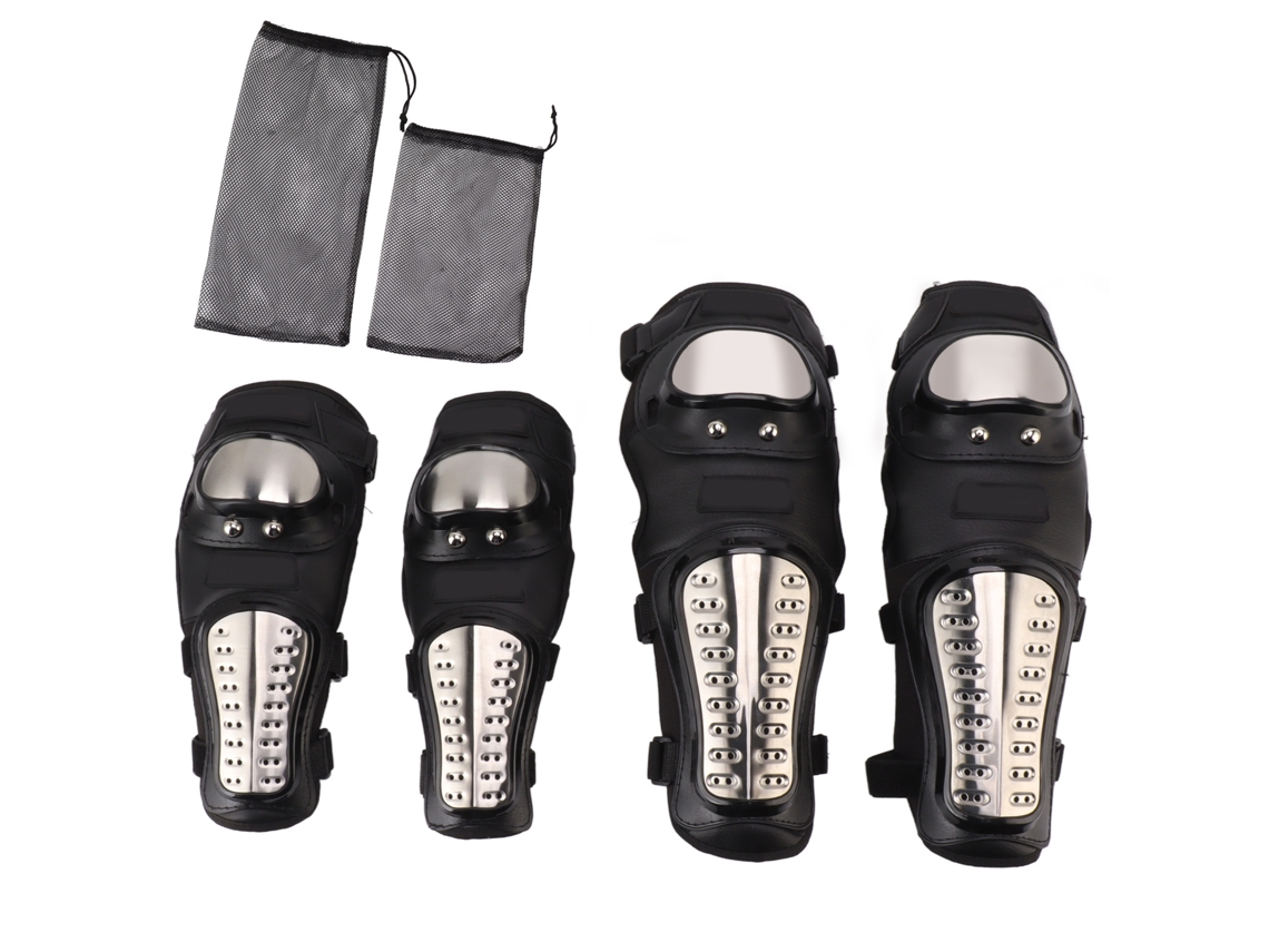 Protectores Ajustables De Rodilla Y Codo Resistentes A Los Impactos Para Adultos, Ideales Para Motociclismo, Esquí Y Deportes Al Aire Libre.