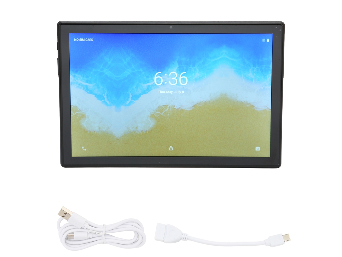 Tablet PC de 10.1 pulgadas, 4 GB de RAM, 128 GB de ROM, Android 11, batería de 7000 mAh, color azul claro dorado