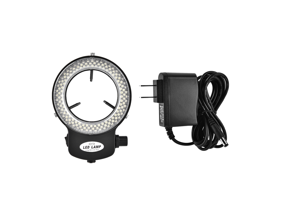Anillo De Luz Led Con 144 Led Para Microscopio, Brillo Ajustable, Fuente De Luz Para Cámara