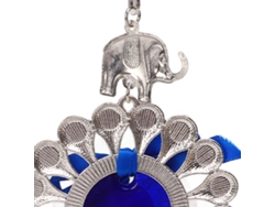 Colgante Decorativo Ojo Azul De La Suerte, Colgante De Metal Y Cristal Para Jardín Y Hogar.