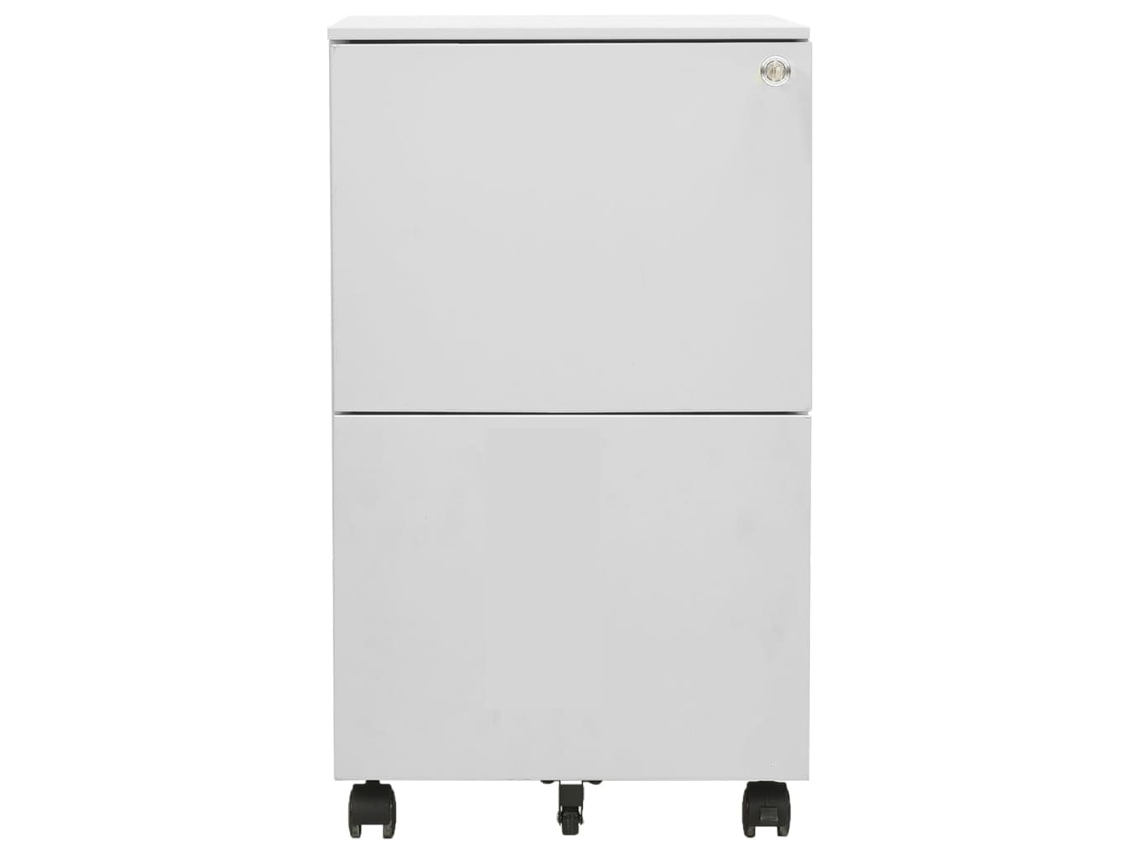 Archivador móvil de acero 39x45x67 cm Gris claro MAISON EXCLUSIVE