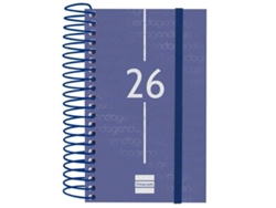 Mini agenda azul Finocam Year 2026 (7,9 x 12,7 cm)