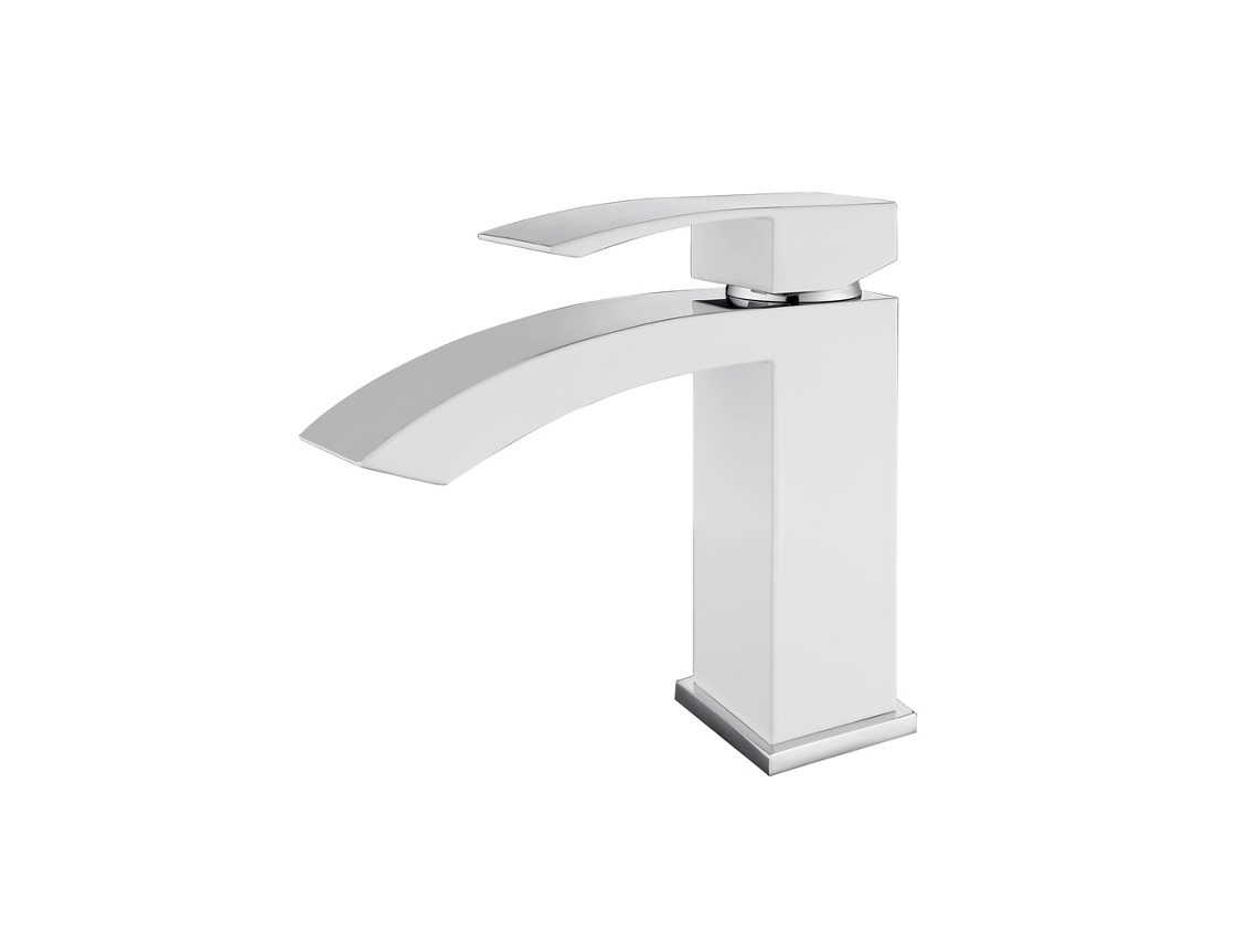Grifo De Lavabo Con Repisa 02111cw En Latón Cromado Colección Eas