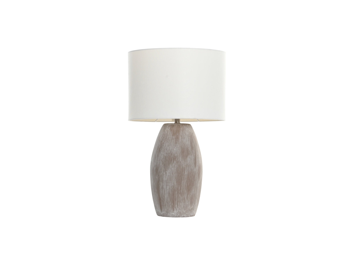 Lampara Sobremesa Ceramica Algodon 40x23x67cm