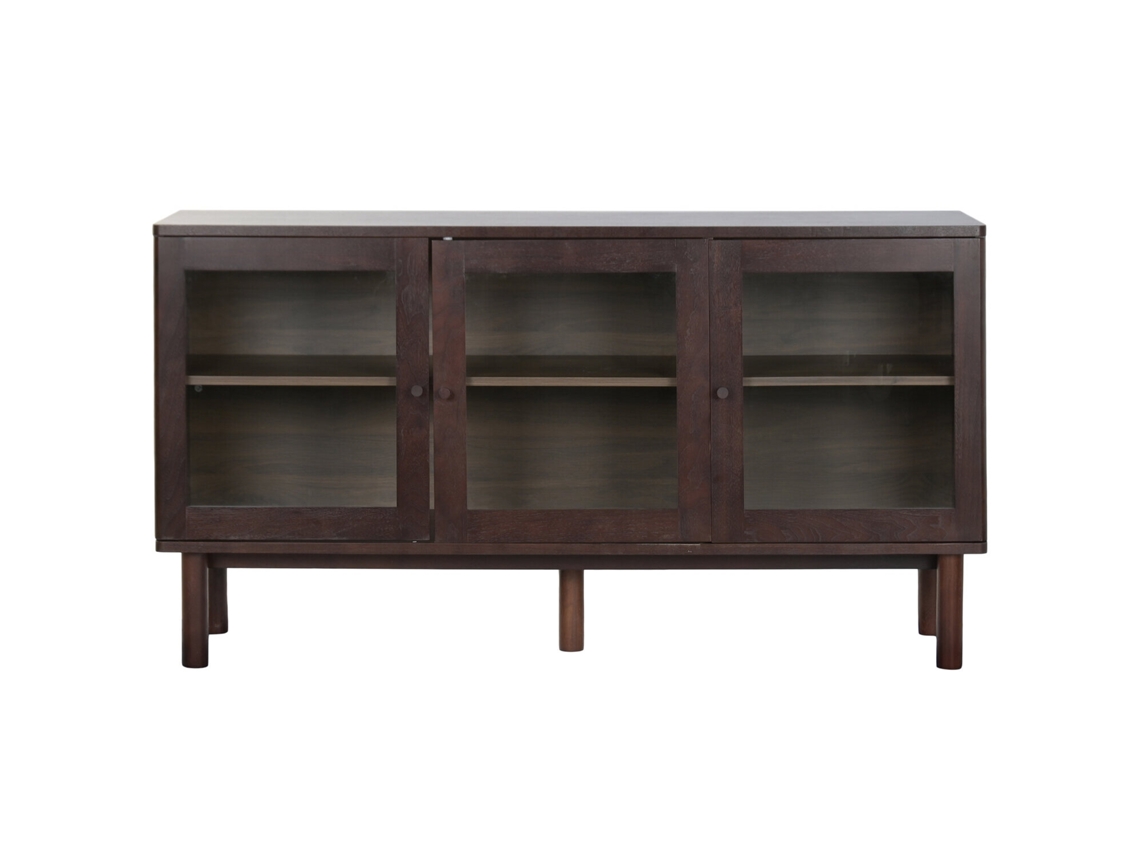 Aparador de MDF con cristal, ALEXANDRA HOUSE LIVING, 140x40x75cm