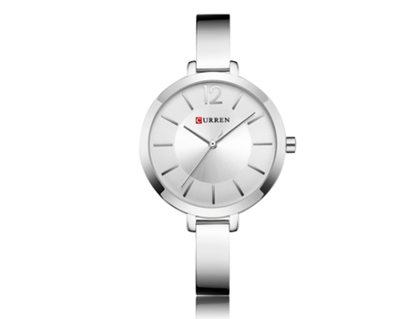 Relojes de Moda para Mujer Reloj Impermeable de Cuarzo con Correa de Acero Inoxidable para Mujer-Blanco LUUCOZK