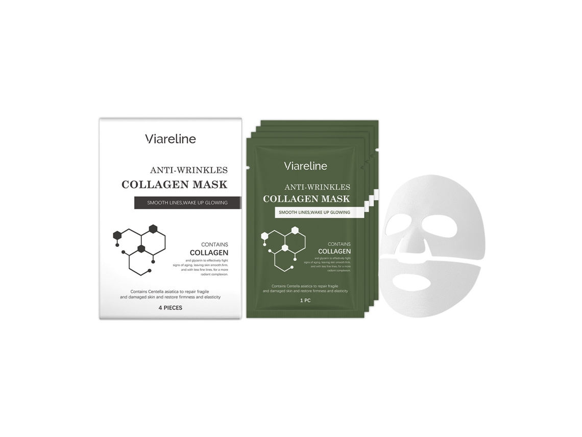 Caja de mascarillas de colágeno antiarrugas: reduce rápidamente las arrugas.