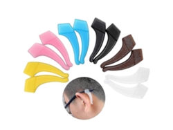6 pares de cómodos soportes de silicona antideslizantes para gafas, ganchos, accesorios para la oreja, anteojos, punta del templo, deportes Rosewell
