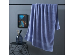 Toalha De Banho Extra Longa E Grossa Em Puro Algodão 800g, Macia E Superabsorvente,azul,80x160cm Gertiz