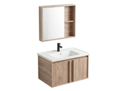 Conjunto De Muebles De Baño Con Lavabo Rea Gama Beige T25023 Qhm 60cm