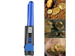 Detector de metales de alta sensibilidad con indicador LED de un botón Detector de oro con funda de tela azul CHRUI