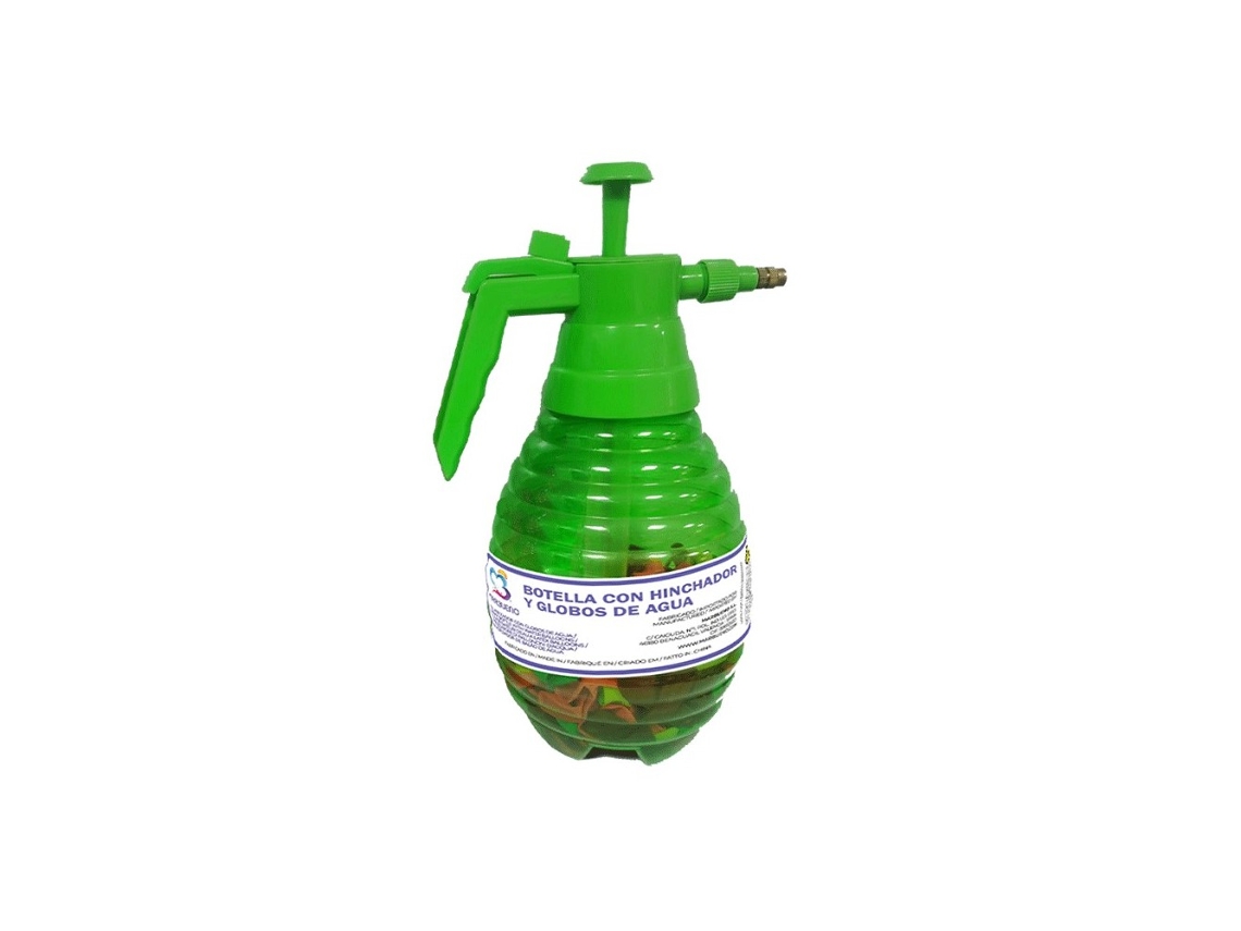 Botella de Agua con Inflador de Globos, 200 Globos, Diseño Práctico, Marbueno Verano
