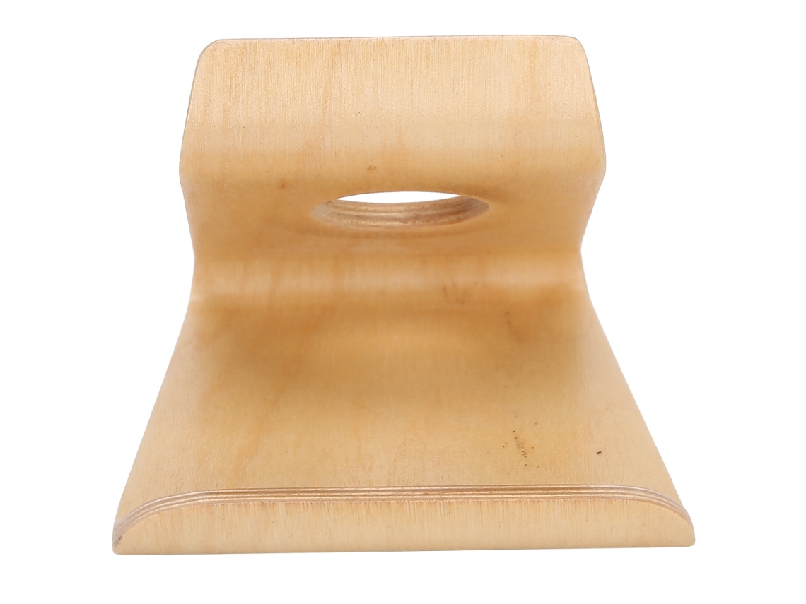 Soporte de escritorio Double Nuez para tableta y teléfono móvil, accesorio de madera