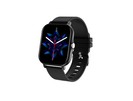 Smartwatch Fitness Monitor de ritmo cardíaco Pantalla táctil completa Bluetooth Llamadas Negro