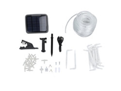 Kit de riego automático solar por goteo de bajo ruido para plantas en maceta inteligentes, sistema de riego automático con temporizador para jardín.