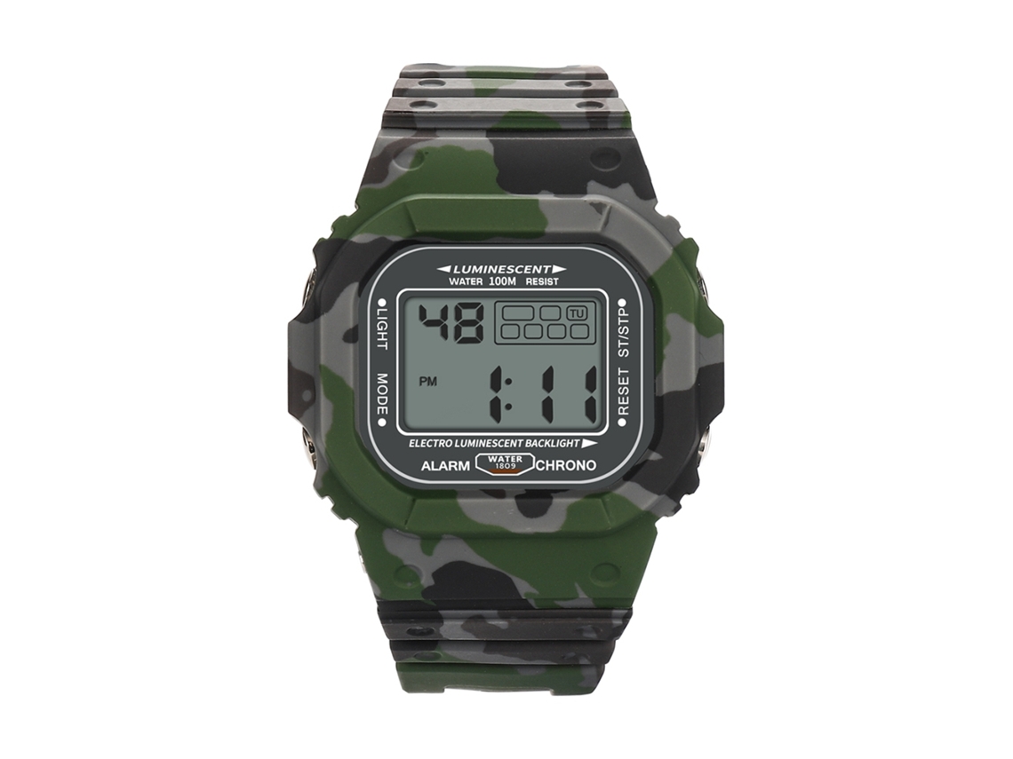Reloj Electrónico Infantil Impermeable 30m Pulsera Niños Moda Pvc Gris