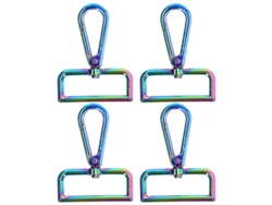 4 Llaveros Metálicos De Rifle De 38 Mm Con Ojo Giratorio Grande Para Manualidades Y Decoración.