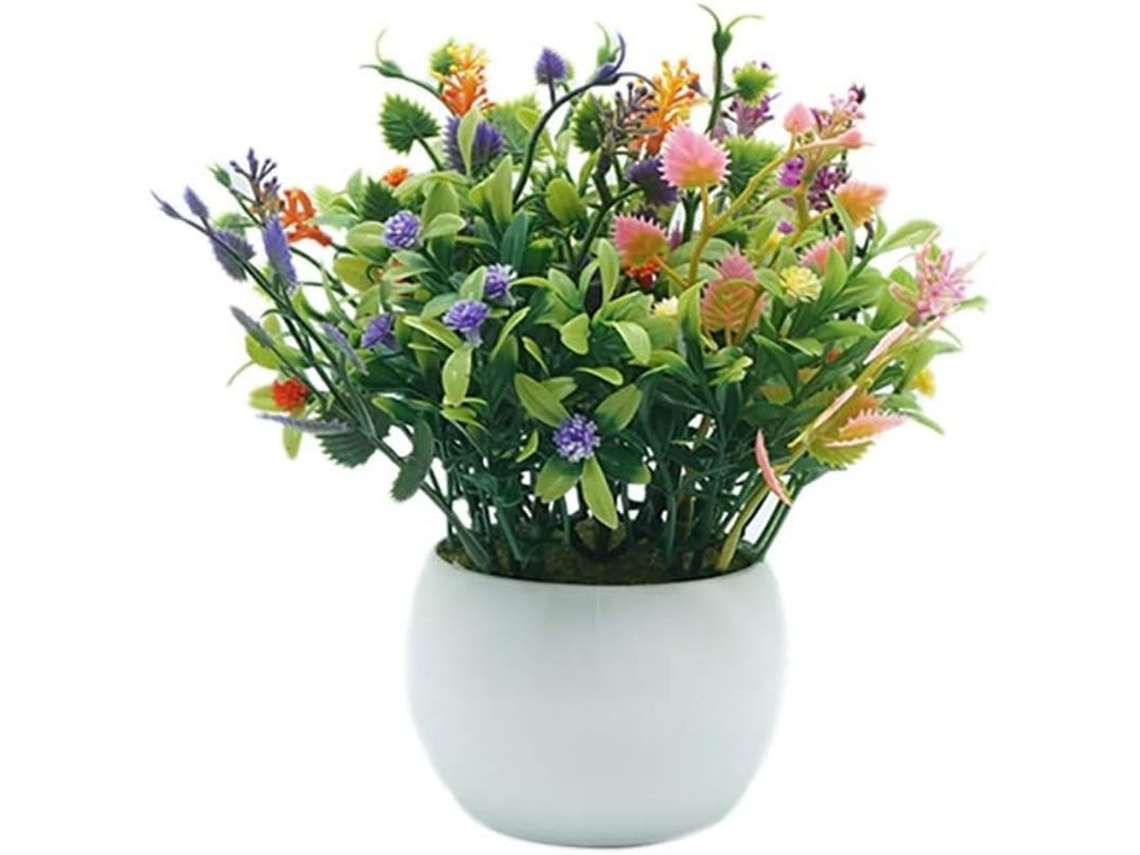 Jarrón De Plástico Chroma - Decoración De Mesa - Planta En Maceta - Baño, Encimera, Hogar