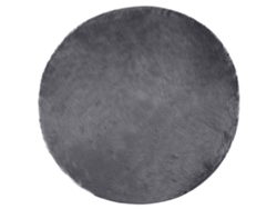 Vidaxl Alfombra De De Oveja Sintética Tafalla Gris Antracita Ø 200 Cm