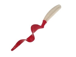 Paquete de 10 señuelos artificiales de silicona blanda y ligeramente salada. Mdug (blanco y rojo, 75 mm).