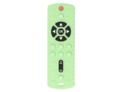 Brinquedo De Bico Silicone Forma Controle Remoto Tv Educativo Sensorial Para Bebê Verde Claro