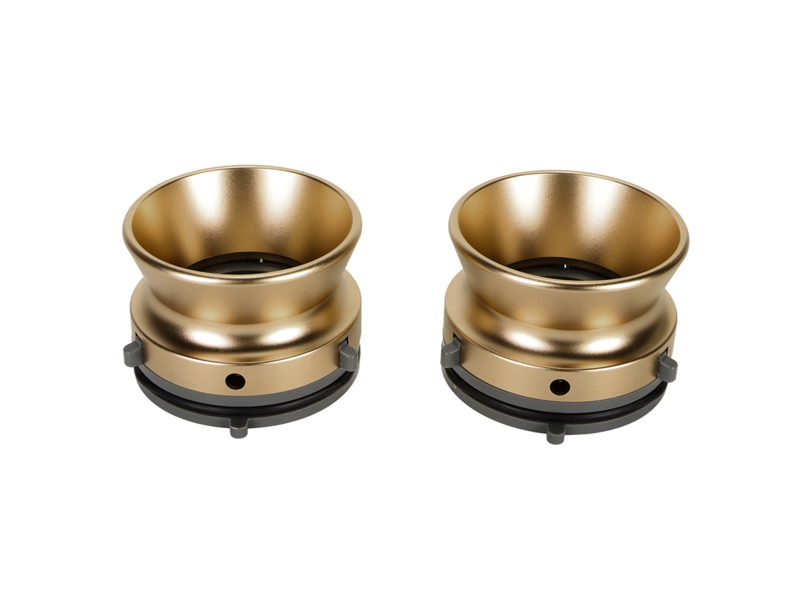 2 Adaptadores Nab Hub De 1/4" (10 Pulgadas) Universales Para Grabadoras De Cinta Revox Akai Teac, Aluminio Bronce Antiguo