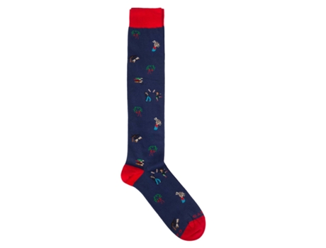 Calcetines Masculinos Largos con Diseño Licenciatura Talla Única GALLO
