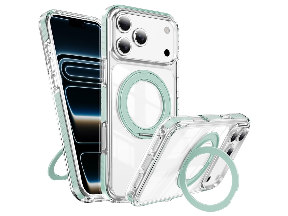 Capa para iPhone 17 Pro com suporte MagSafe E 360° Digitallab (verde)