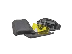 Gafas Protectoras Antichoque Desert Locust Para Aficionados Al Ejército, Equipo Militar Para Exteriores Con Montura Negra.