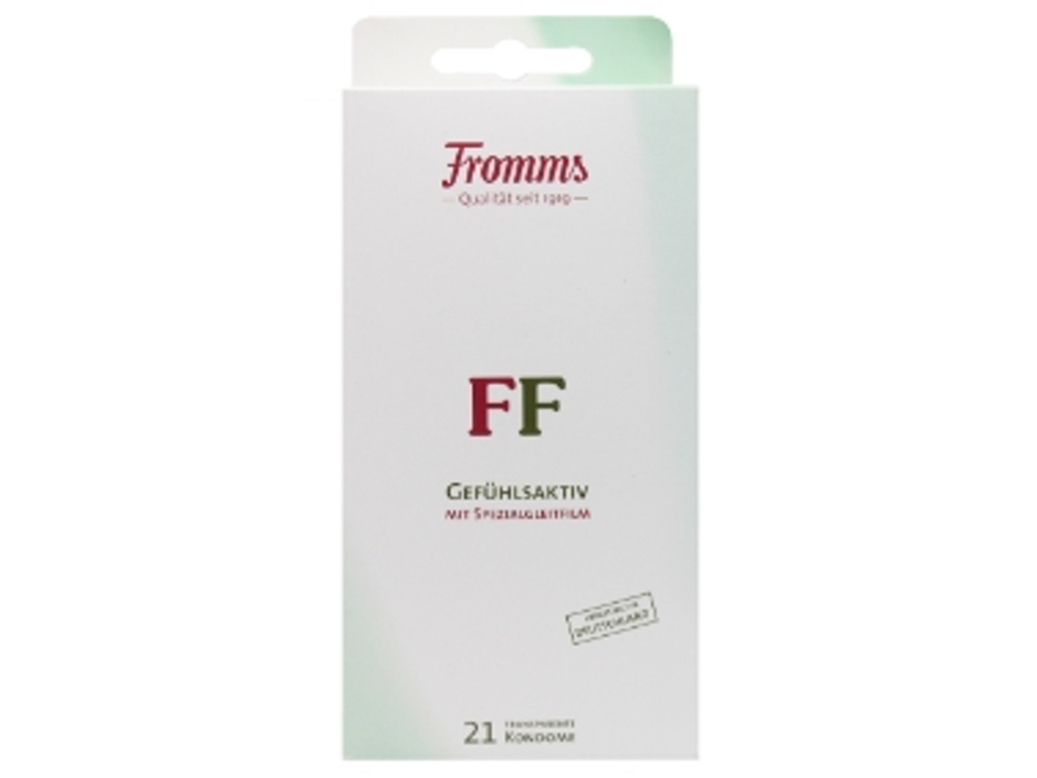 Preservativos Fromms Gefuhlsaktiv 21 Unidades - Protección Efectiva Para Los Sentidos. Comodidad Y Seguridad Duraderas Para Tu Placer.