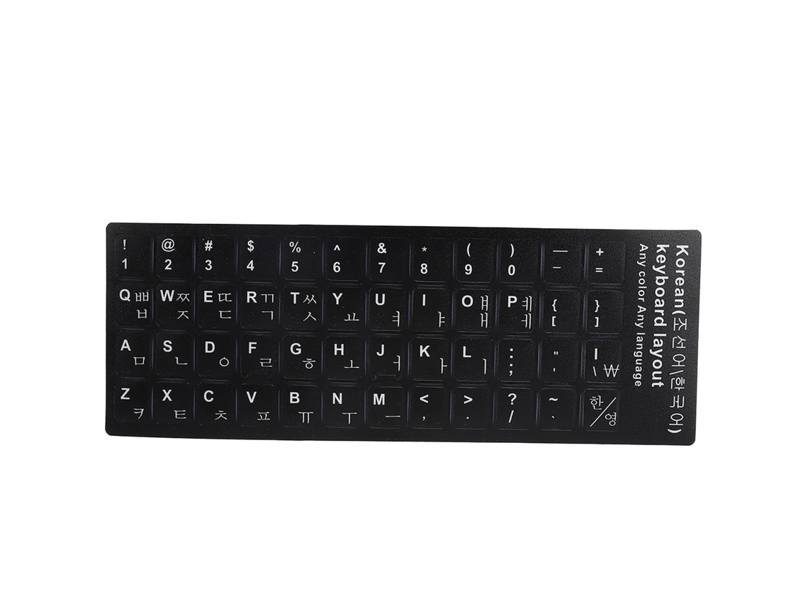 Adesivo De Teclado Coreano À Prova D'água Para Notebook E Computador 10-17 Polegadas