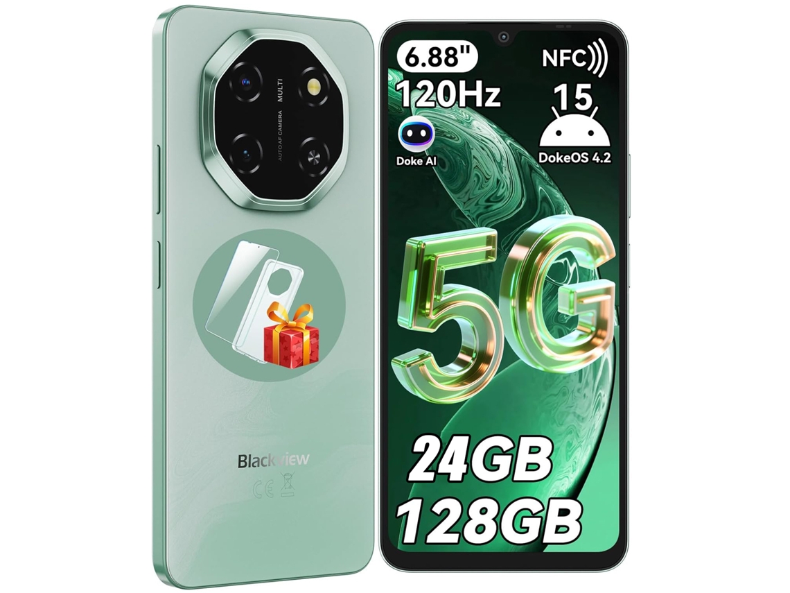 5G Smartphone BLACKVIEW Shark 6 (6.88'' - 24 GB - 128 GB - Verde)