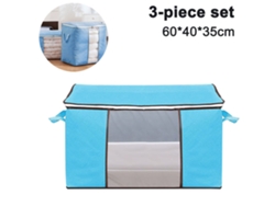 Juego de 3 bolsas para ropa, bolsas de gran capacidad para mantas y edredones Kofihety