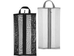 Bolsa De Viaje De Malla De 2 Piezas Para Zapatos Con Cremallera, Bolsas De Almacenamiento Para Zapatillas Y