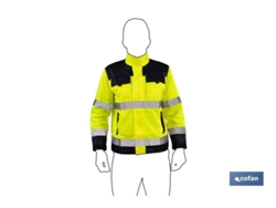 Trajes COFAN de abrigo de alta visibilidad de la S a la XXXL en amarillo y azul marino