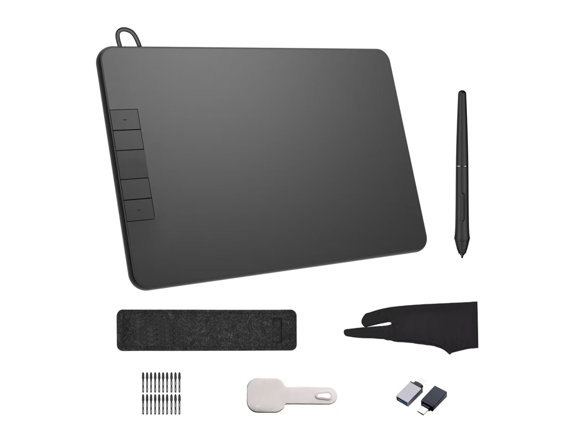 Tableta Gráfica Pnboo Pn640 De 6x4 Pulgadas Con 8192 Niveles Y Lápiz (sin Batería). Compatible Con Windows, Mac Y Android.