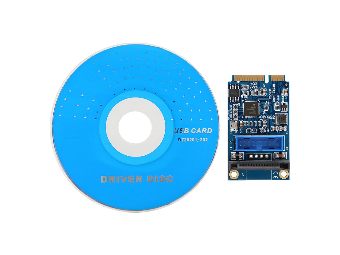 Tarjeta Riser Mini Pci-e A Adaptador Convertidor De 19 Pines Fuente De Alimentación Sata 5000/480/12/1.5mbps