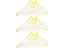 3 Piezas Estatuas Miniatura Transparentes Como Adorno Para Decoración Inauguración Casa Niños.