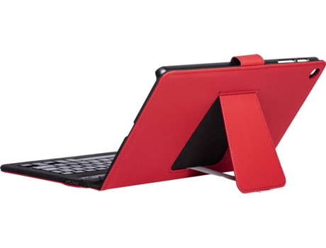 Funda + Teclado Bluetooth Tablet Samsung Galaxy Tab A7 SILVERHT Rojo