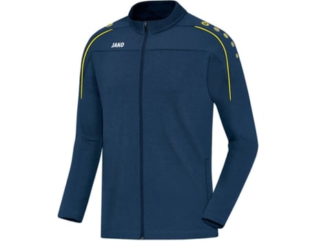 Chaqueta para Niños JAKO Loisir Classico (Azul Noche, Amarillo Limón - 9/10 Años)