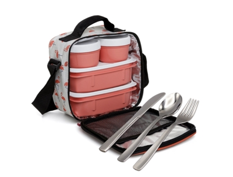 Conjunto de Mochila Lonchera Térmica TATAY Urban Food Y Cubiertos