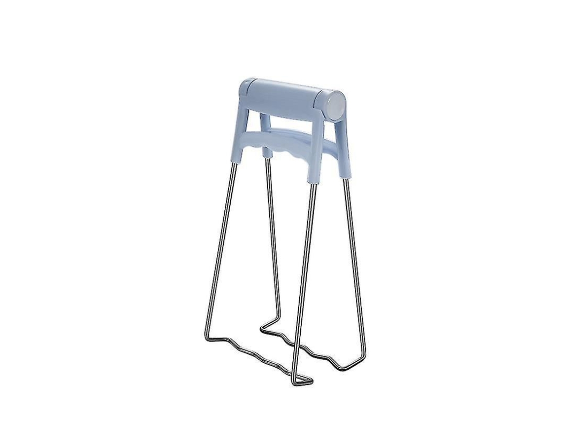 Pinzas antiescaldaduras 2026, acero inoxidable 304, plegables para platos y cuencos de cocina, color azul, 1 unidad.