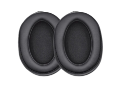 Almohadillas De Repuesto Para Auriculares, 1 Par, Compatibles Con Sony Mdr-100abn/wh-h900n, Piel Sintética Negra.