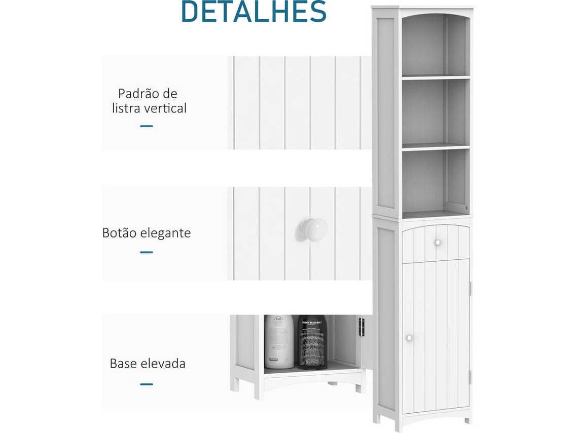 Armario 834-077 Blanco x 24 cm) | Worten.es