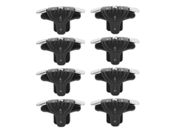 8 Piezas Botones De Juegos De Metal F1 Controlador De Disparo Móvil Gamepad Para Pubgbotón De Juego De Metal Negro Controlador De Juego De Teléfono Botón De Fuego Controlador Botón De Disparo De Juego De Teléfono Controlador De Shooter Controlador De Juego (enlace De Seis Dedos, Botones Auxiliares)