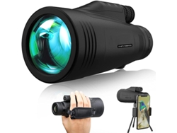 Telescopio Bak4 12x50 IP68 Zoom Monocular de Doble Enfoque Gran Angular de 50 mm Observación de Aves Caza Fauna Silvestre Senderismo Turismo Negro Yizhood
